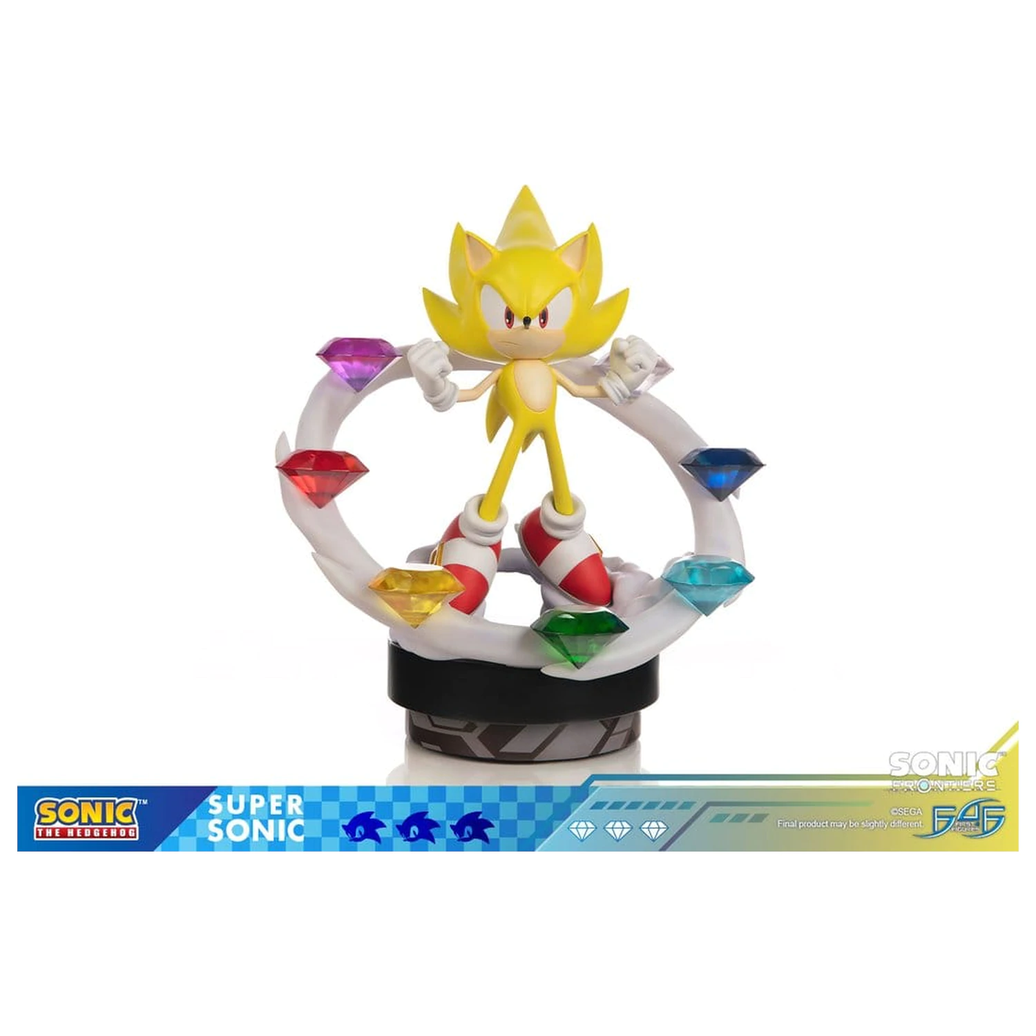 Sonic The Hedgehog Sonic Frontiers Super Sonic gyanta szobor figura 45 cm termékfotó