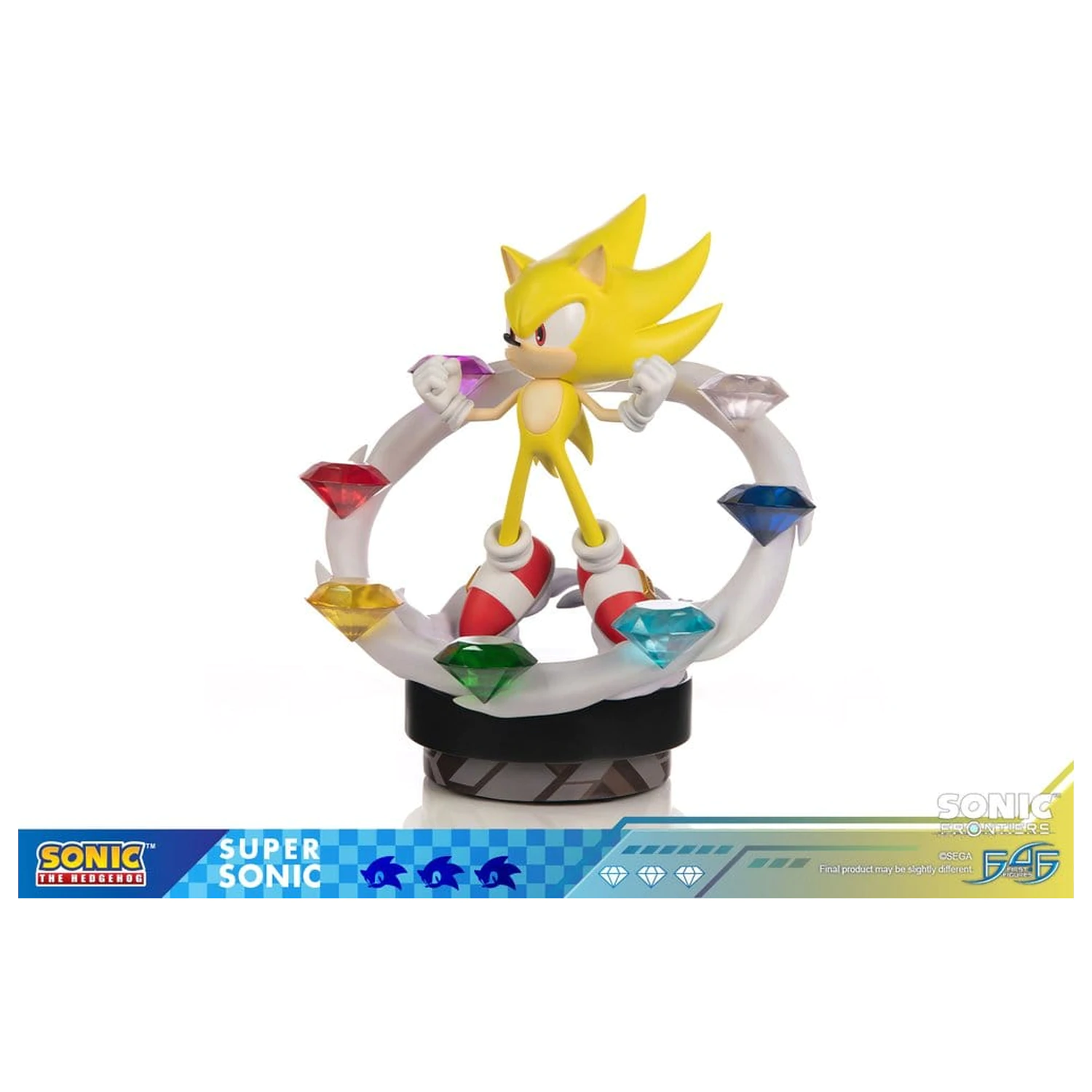 Sonic The Hedgehog Sonic Frontiers Super Sonic gyanta szobor figura 45 cm termékfotó