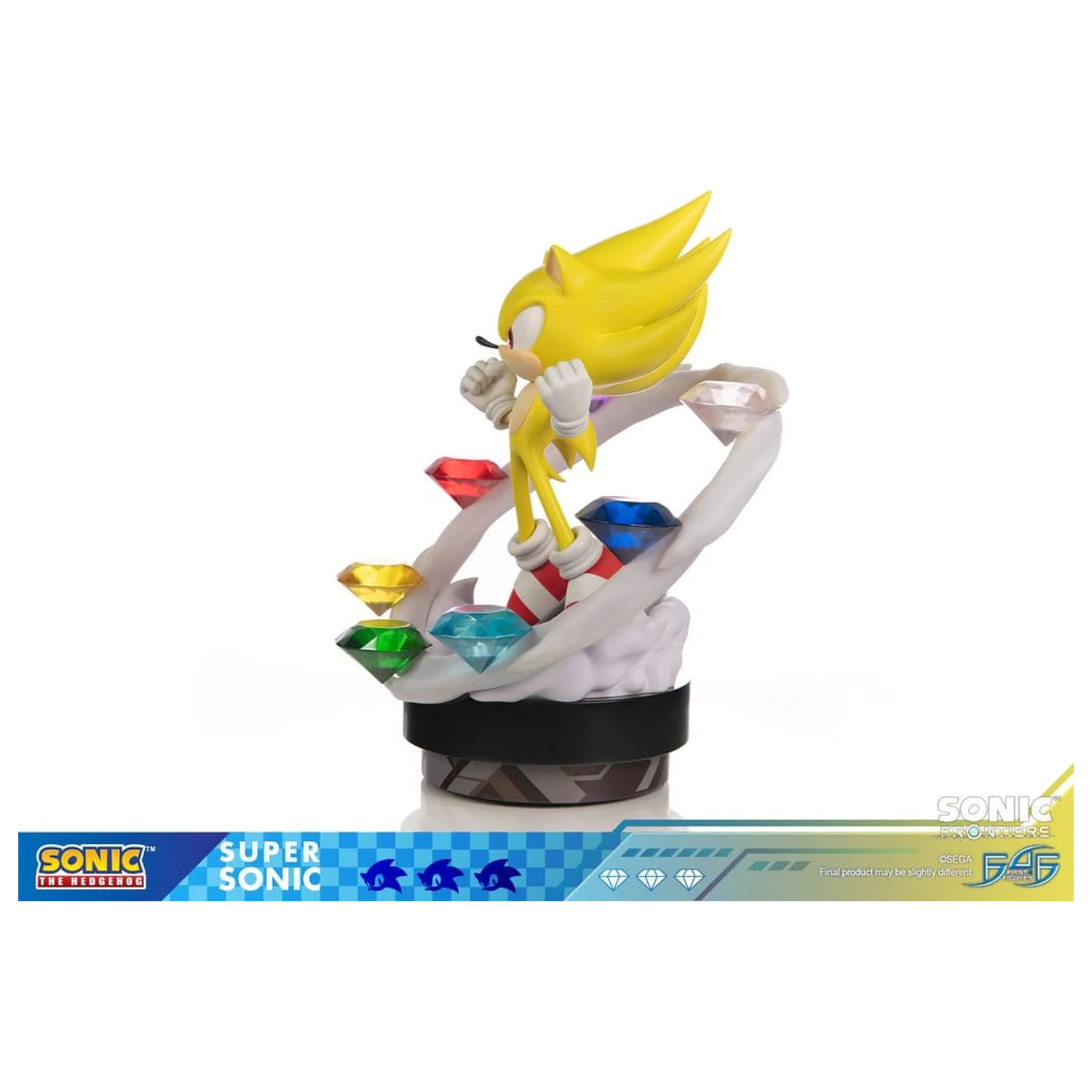 Sonic The Hedgehog Sonic Frontiers Super Sonic gyanta szobor figura 45 cm termékfotó