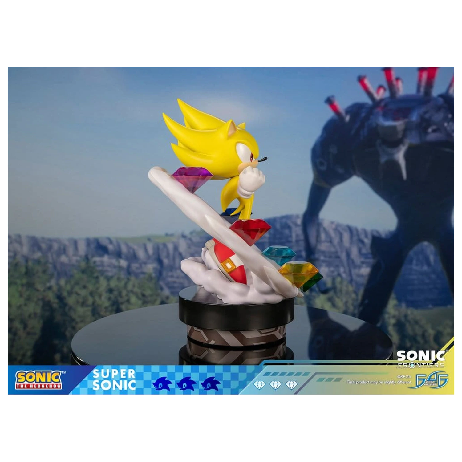 Sonic The Hedgehog Sonic Frontiers Super Sonic gyanta szobor figura 45 cm termékfotó