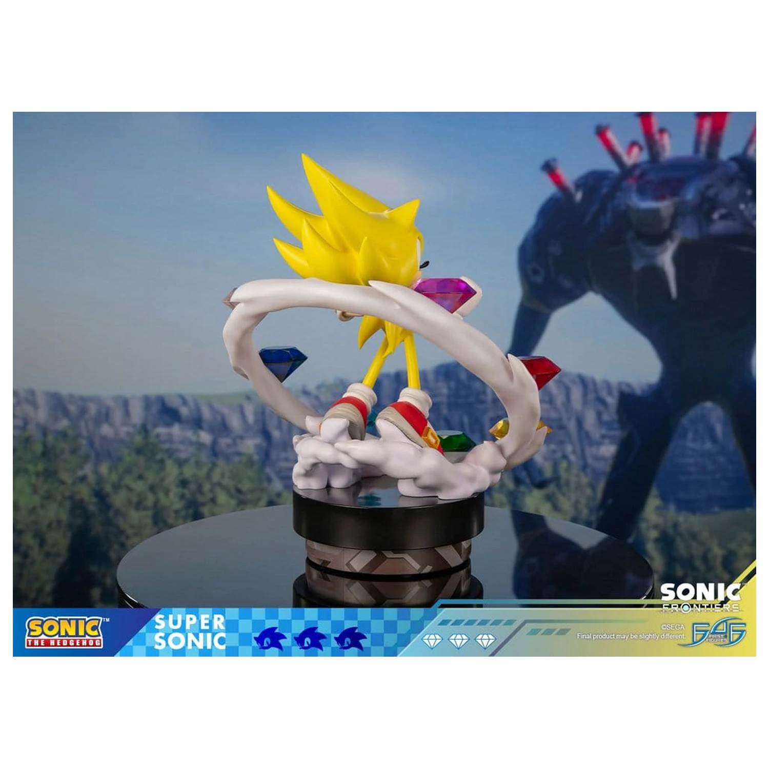 Sonic The Hedgehog Sonic Frontiers Super Sonic gyanta szobor figura 45 cm termékfotó