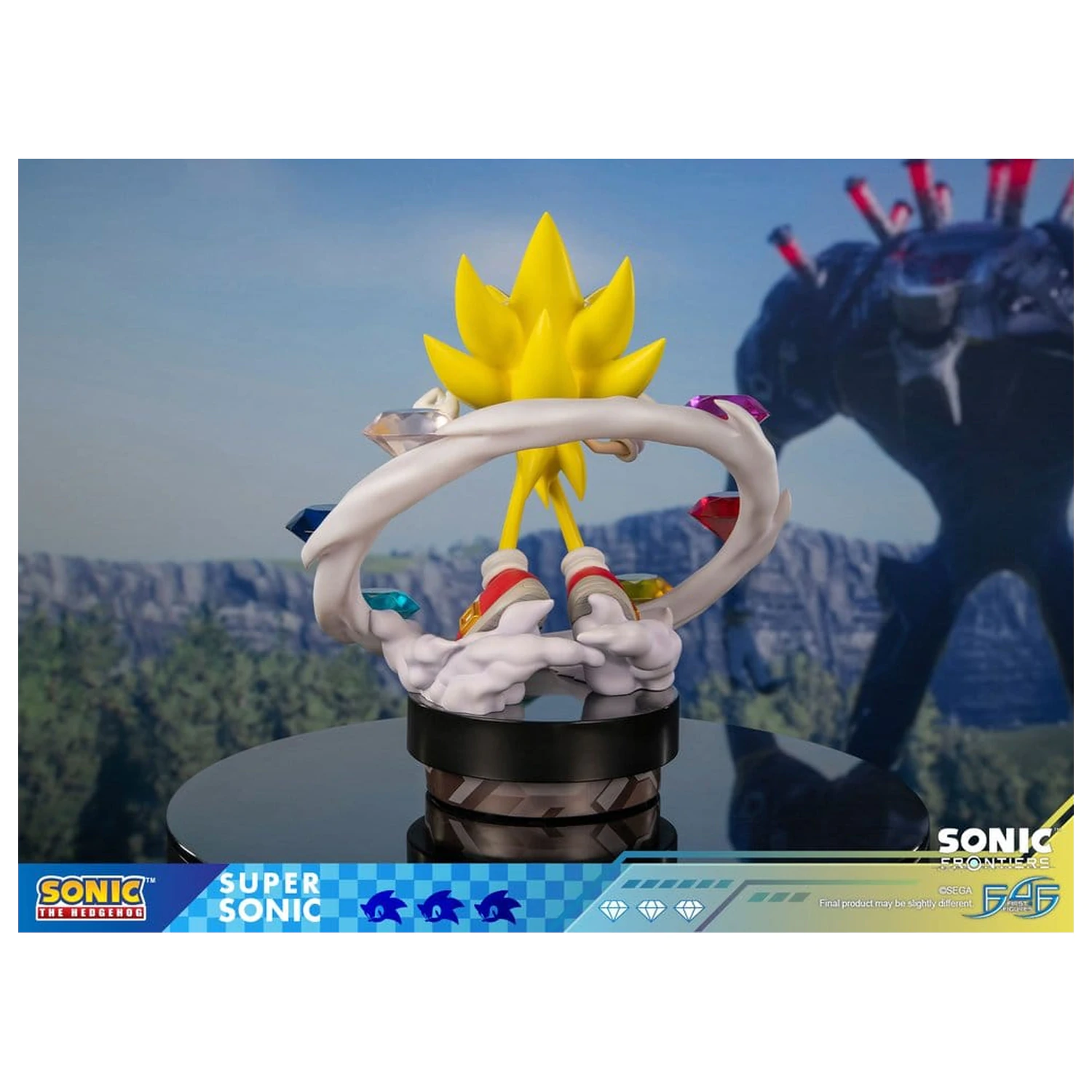 Sonic The Hedgehog Sonic Frontiers Super Sonic gyanta szobor figura 45 cm termékfotó