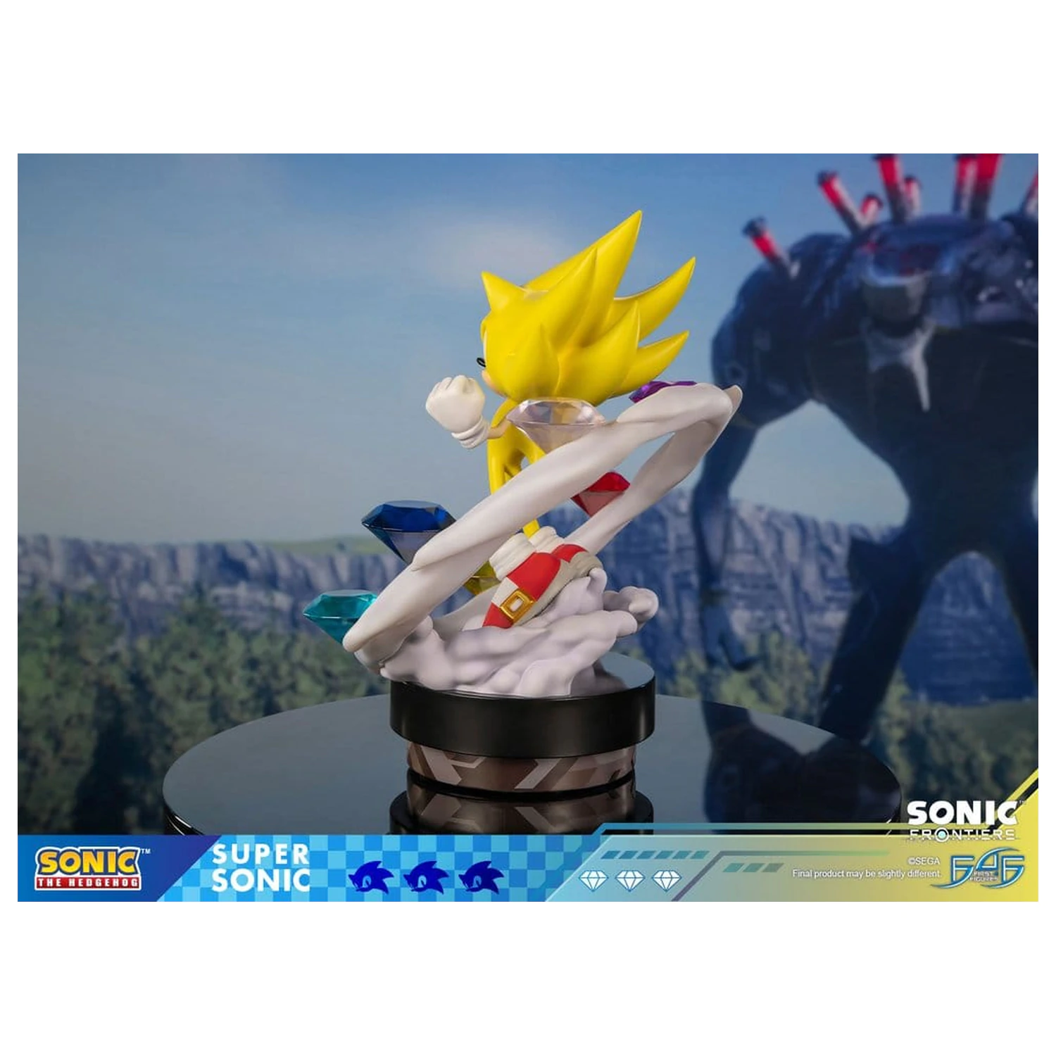 Sonic The Hedgehog Sonic Frontiers Super Sonic gyanta szobor figura 45 cm termékfotó