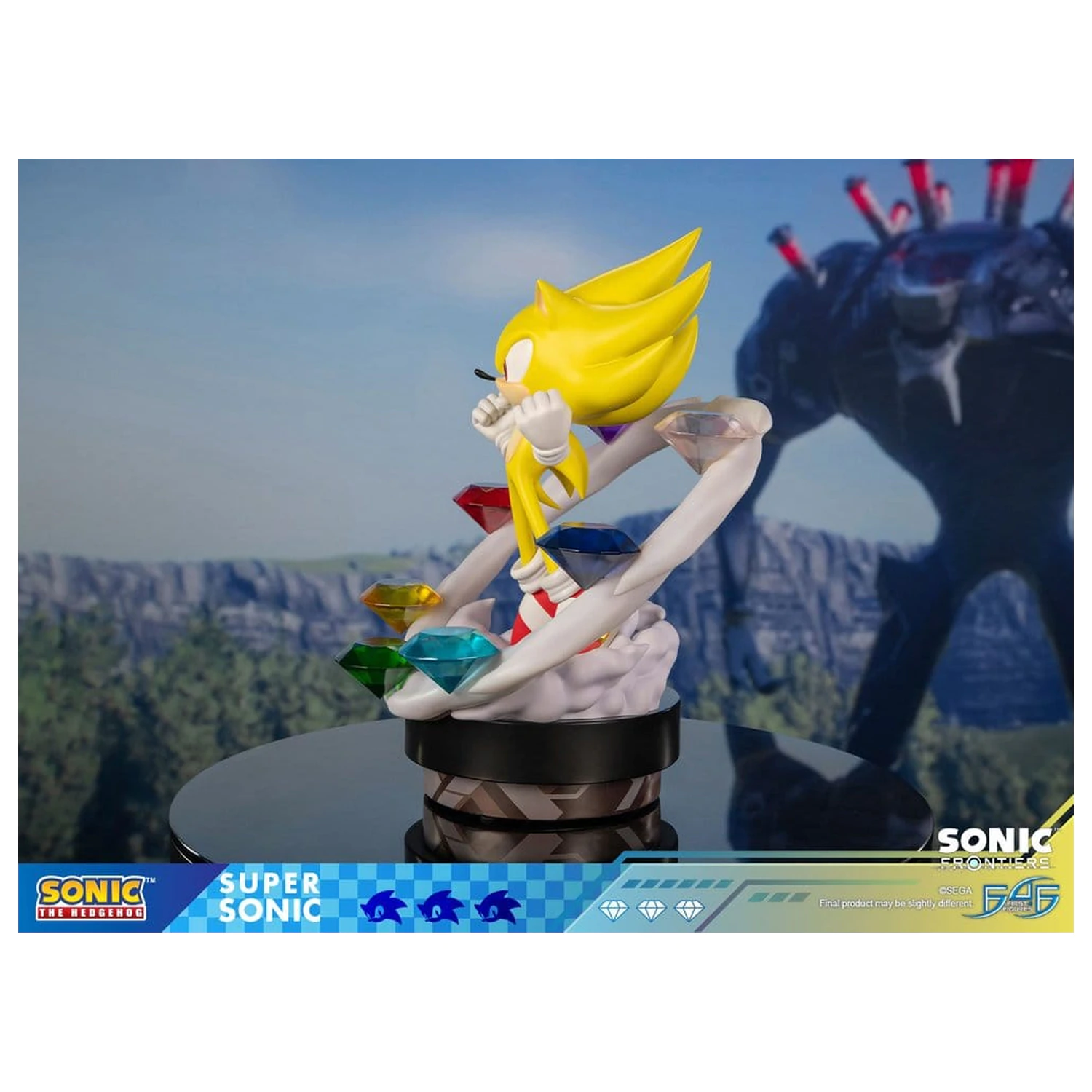 Sonic The Hedgehog Sonic Frontiers Super Sonic gyanta szobor figura 45 cm termékfotó