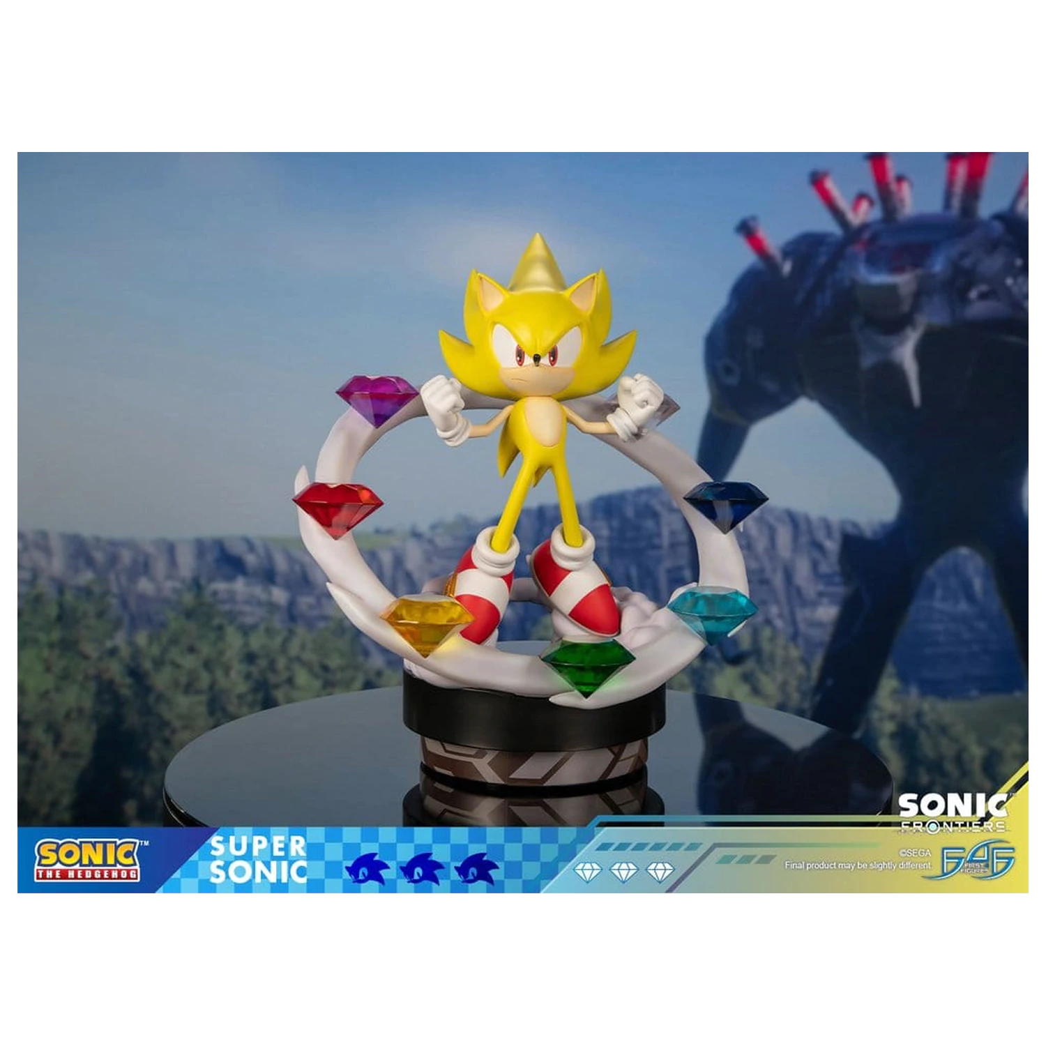Sonic The Hedgehog Sonic Frontiers Super Sonic gyanta szobor figura 45 cm termékfotó