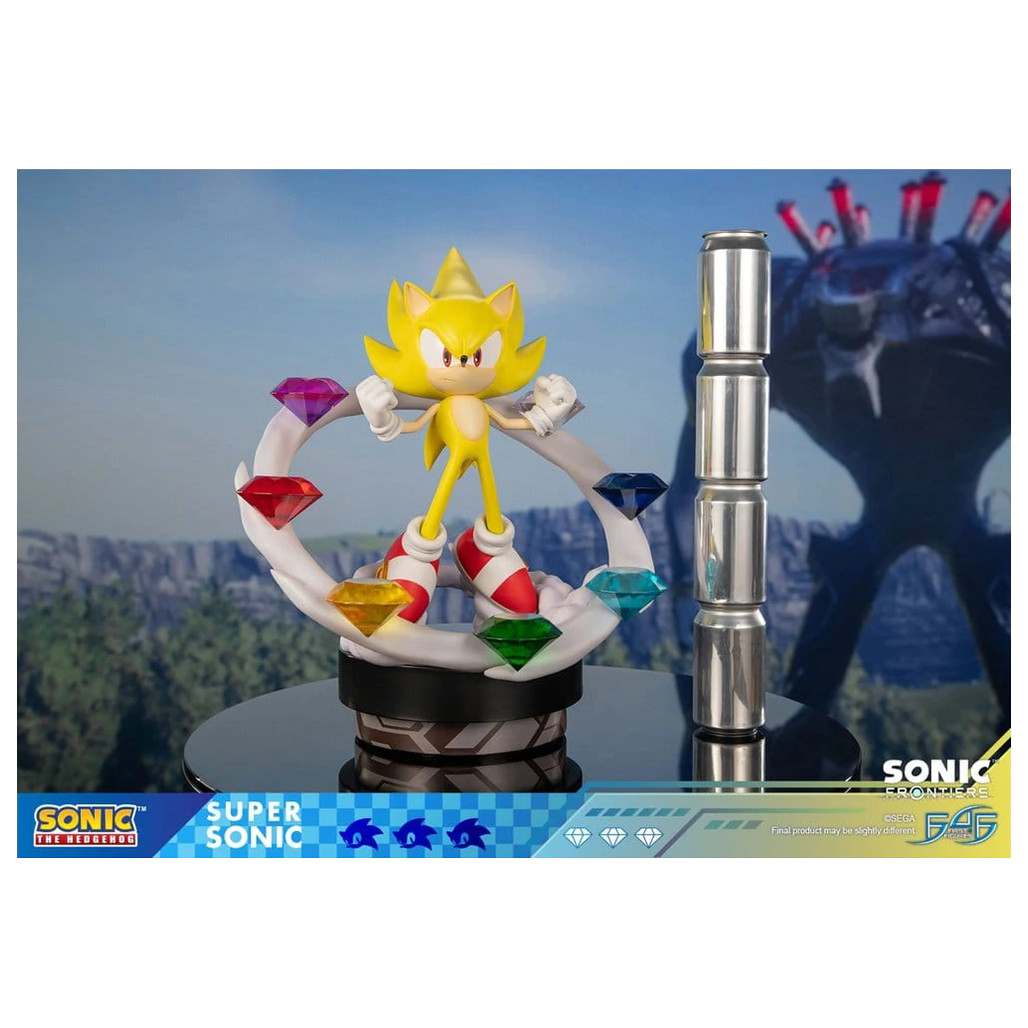 Sonic The Hedgehog Sonic Frontiers Super Sonic gyanta szobor figura 45 cm termékfotó
