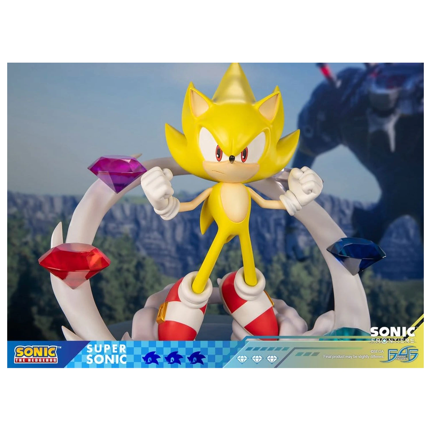 Sonic The Hedgehog Sonic Frontiers Super Sonic gyanta szobor figura 45 cm termékfotó