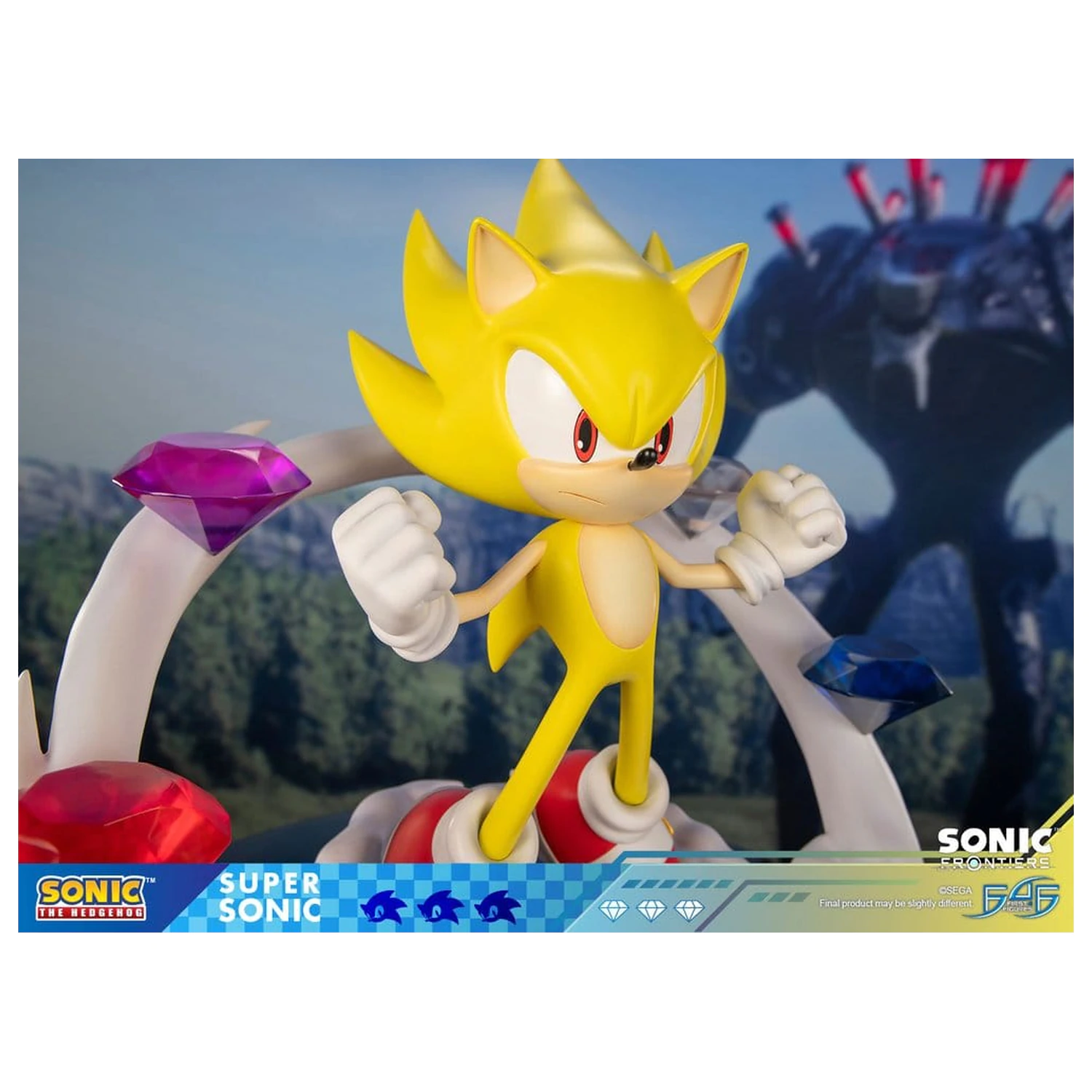 Sonic The Hedgehog Sonic Frontiers Super Sonic gyanta szobor figura 45 cm termékfotó