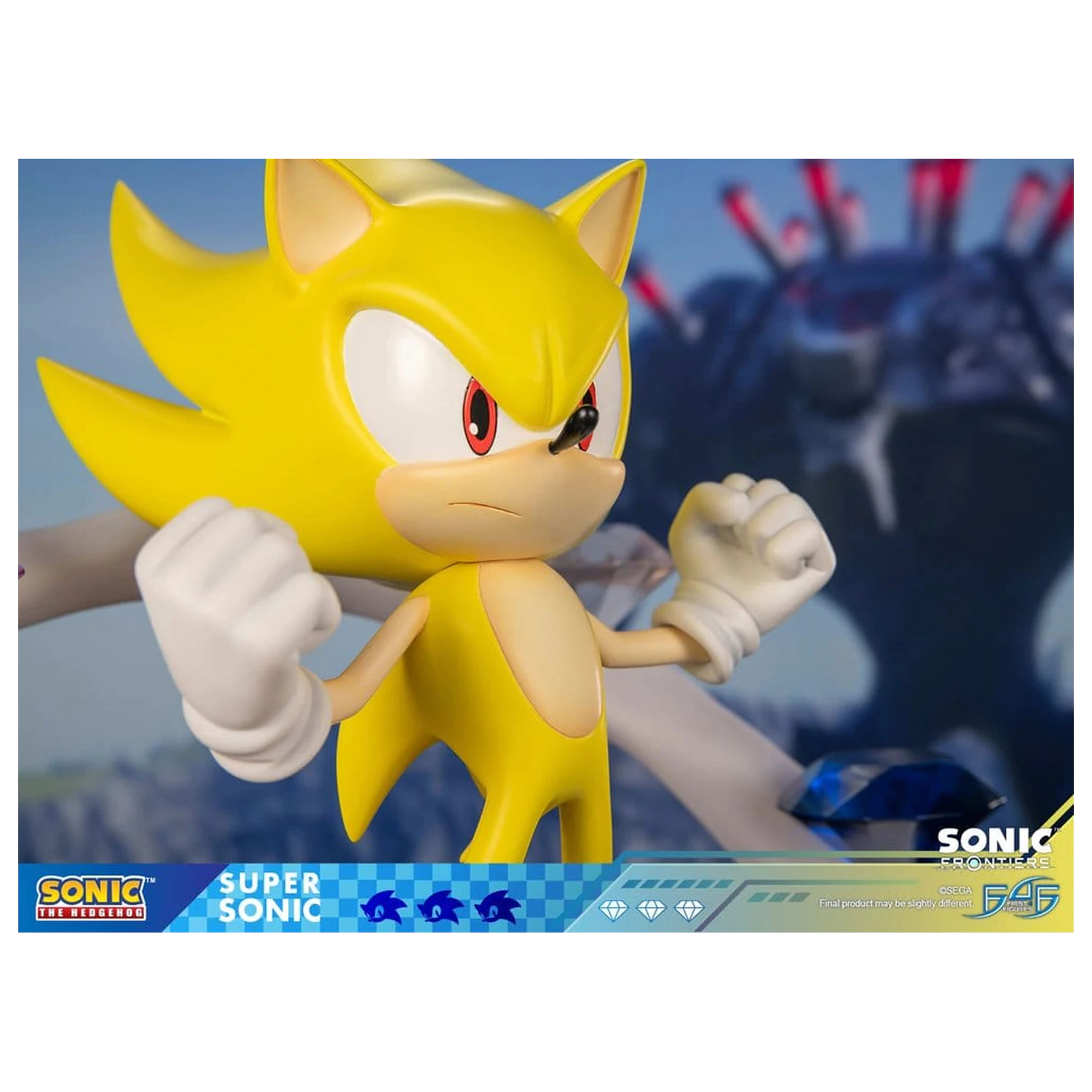 Sonic The Hedgehog Sonic Frontiers Super Sonic gyanta szobor figura 45 cm termékfotó