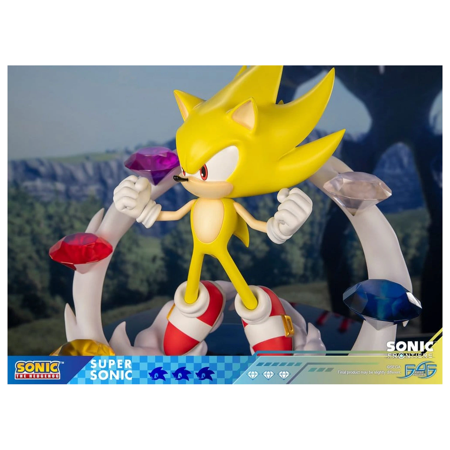 Sonic The Hedgehog Sonic Frontiers Super Sonic gyanta szobor figura 45 cm termékfotó
