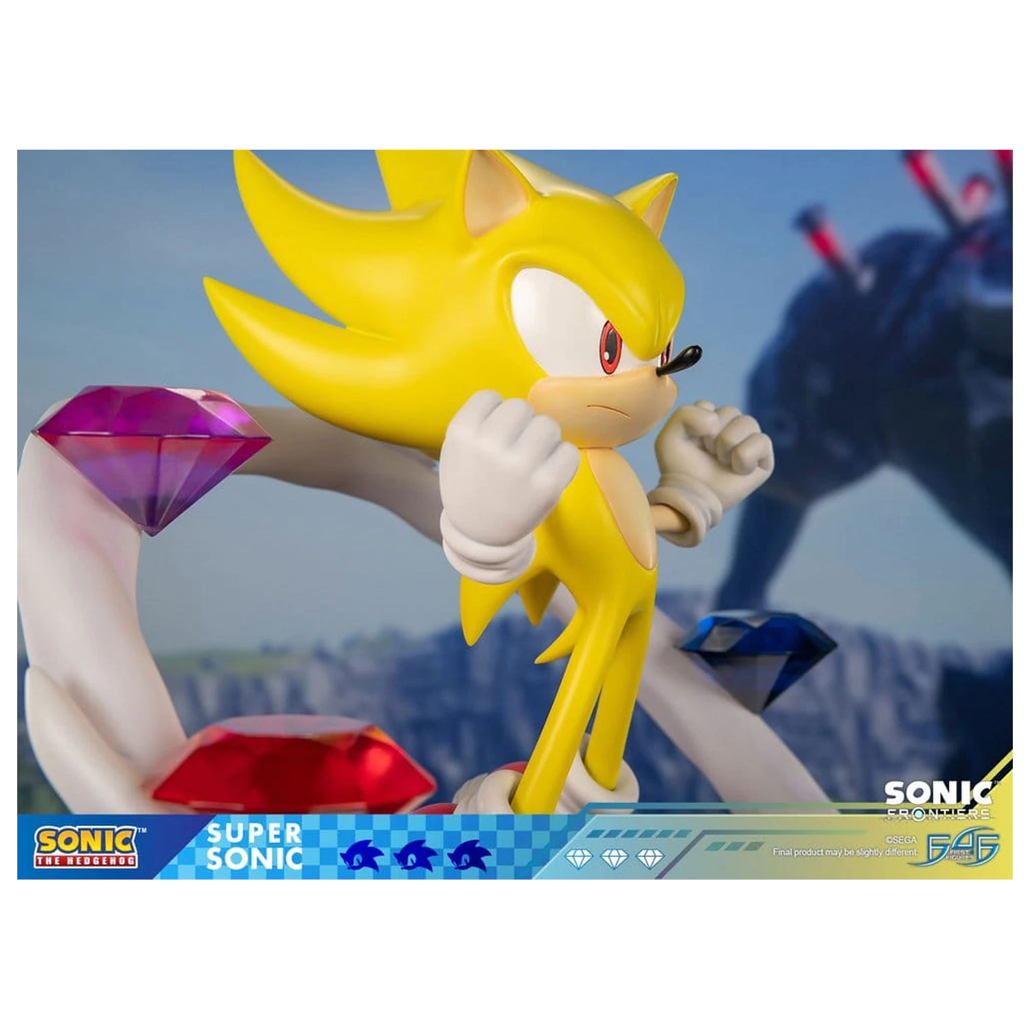 Sonic The Hedgehog Sonic Frontiers Super Sonic gyanta szobor figura 45 cm termékfotó