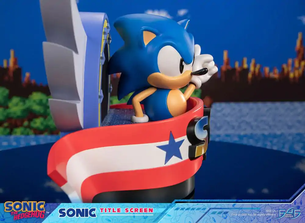 Sonic the Hedgehog Sonic Title Screen szobor figura 21 cm termékfotó