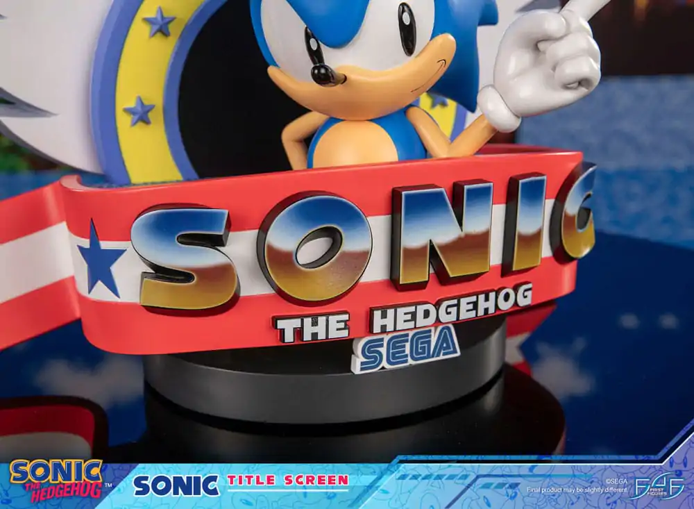 Sonic the Hedgehog Sonic Title Screen szobor figura 21 cm termékfotó
