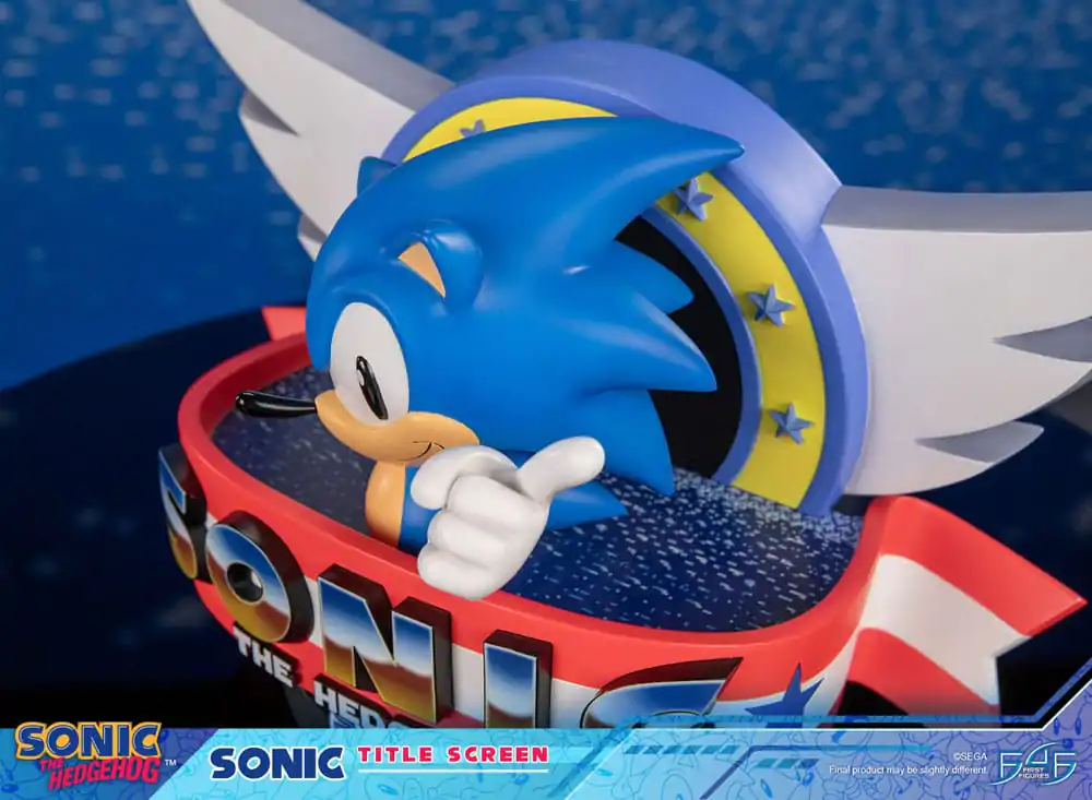 Sonic the Hedgehog Sonic Title Screen szobor figura 21 cm termékfotó