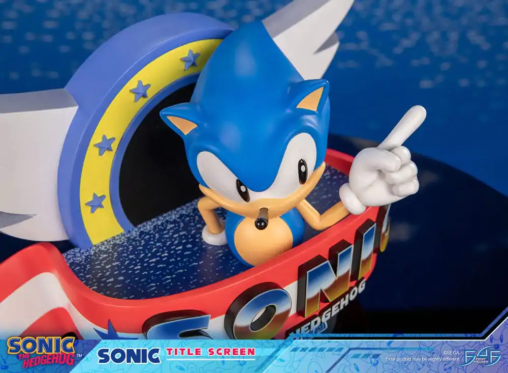 Sonic the Hedgehog Sonic Title Screen szobor figura 21 cm termékfotó