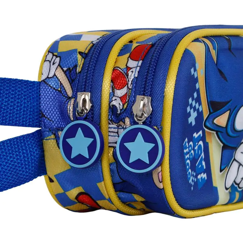 Sonic The Hedgehog Step 3D double pencil case termékfotó