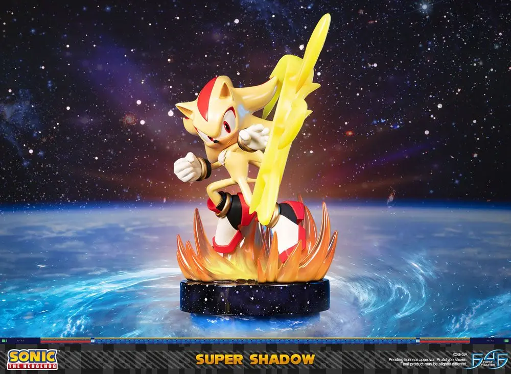 Sonic the Hedgehog Super Shadow szobor figura 50 cm termékfotó