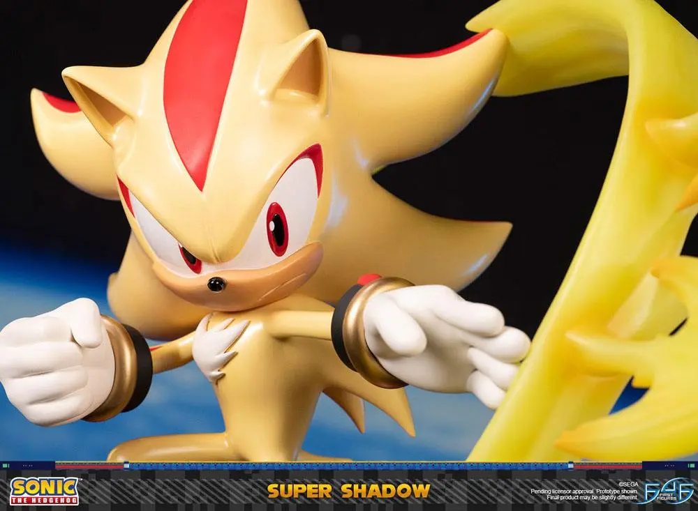 Sonic the Hedgehog Super Shadow szobor figura 50 cm termékfotó