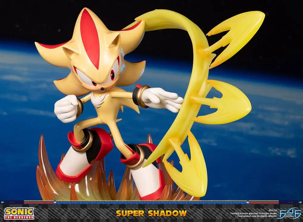 Sonic the Hedgehog Super Shadow szobor figura 50 cm termékfotó