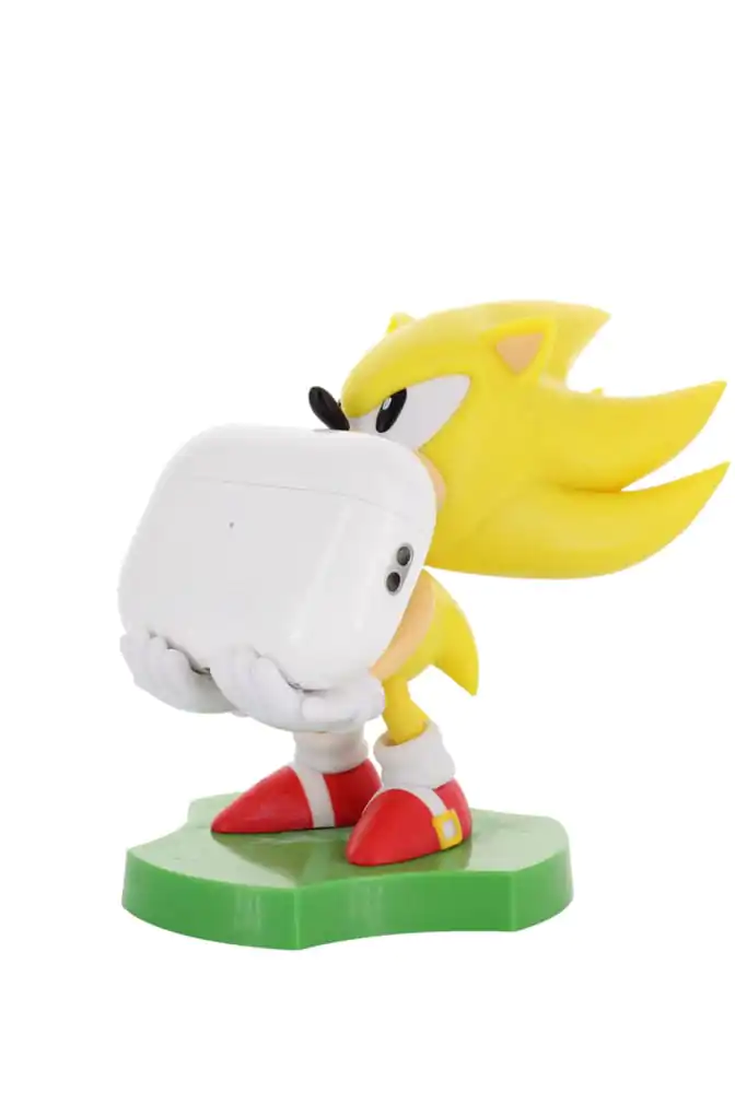 Sonic the Hedgehog Mini Cable Guy Earbuds/okosóra tartó figura Super Sonic 10cm termékfotó