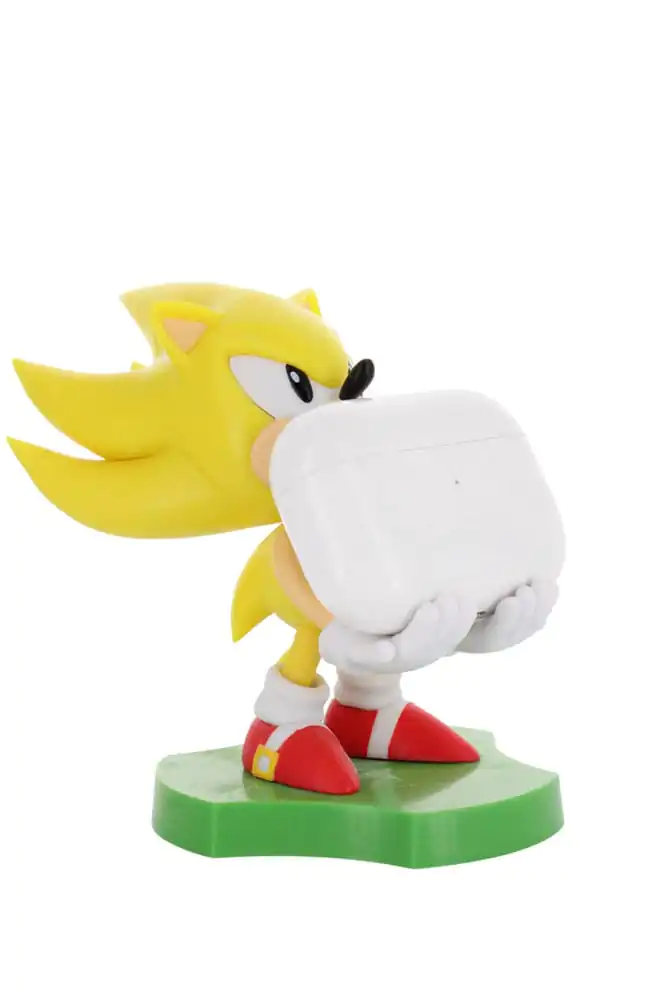 Sonic the Hedgehog Mini Cable Guy Earbuds/okosóra tartó figura Super Sonic 10cm termékfotó