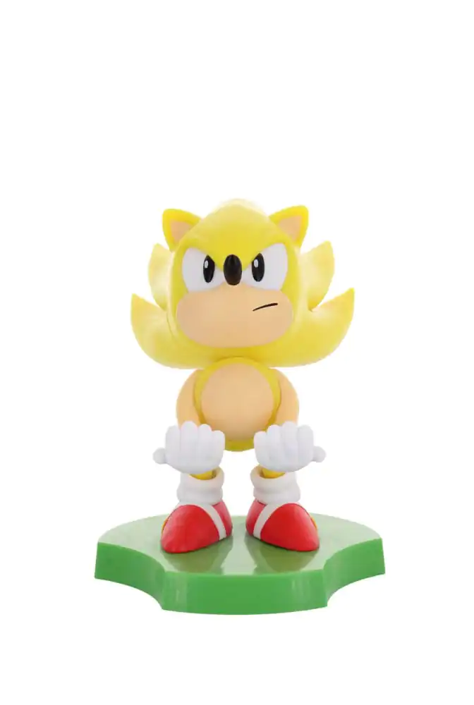 Sonic the Hedgehog Mini Cable Guy Earbuds/okosóra tartó figura Super Sonic 10cm termékfotó