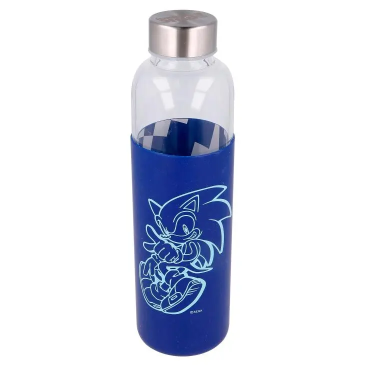 Sonic the Hedgehog szilikon borítású üvegpalack kulacs 585ml termékfotó