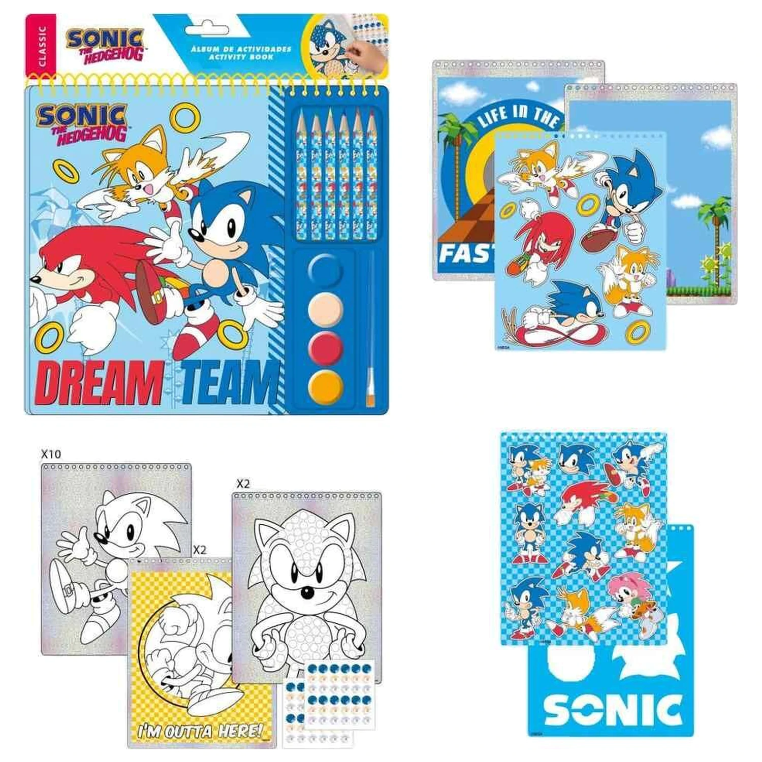 Sonic The Hedgehog színező csomag termékfotó