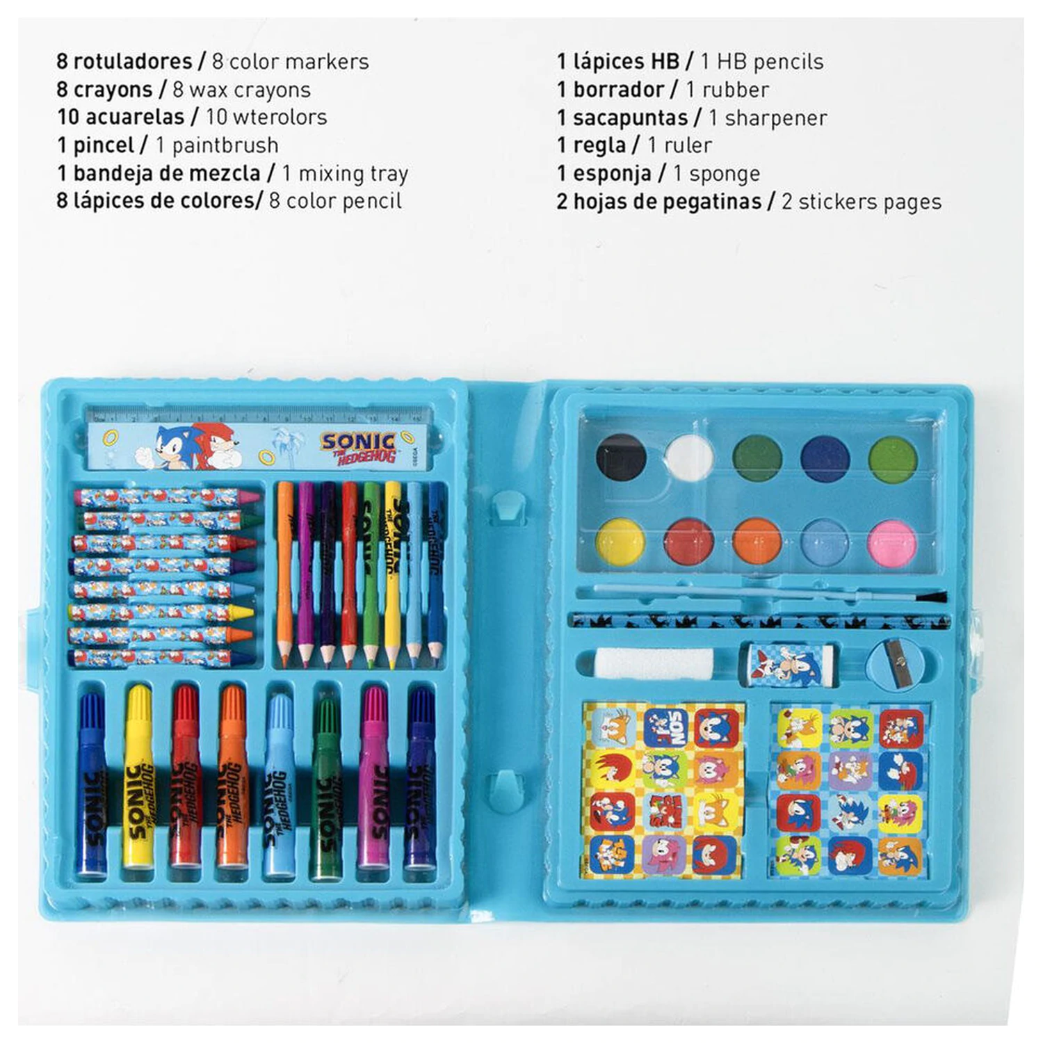 Sonic the Hedgehog színező írószer csomag termékfotó