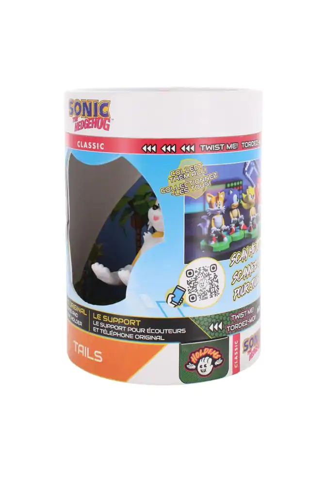 Sonic the Hedgehog Mini Cable Guy Earbuds/okosóra tartó figura Tails 10 cm termékfotó