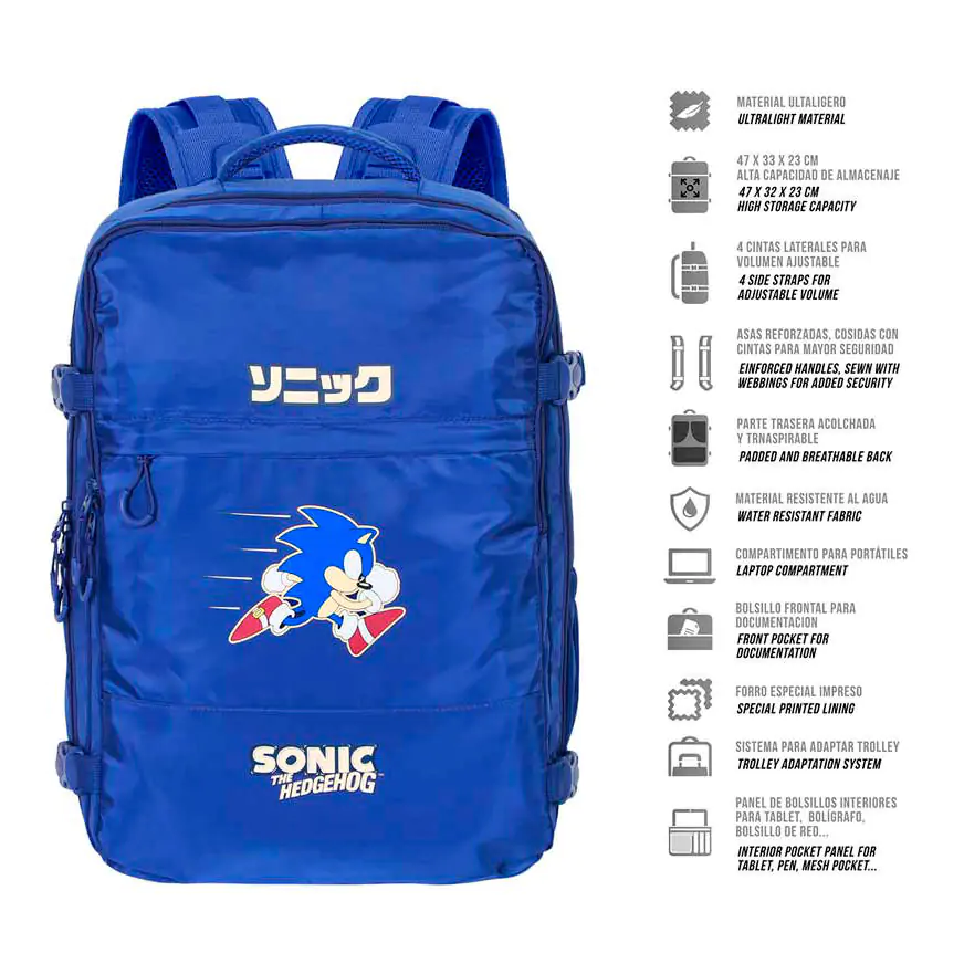 Sonic the Hedgehog táska hátizsák 49cm termékfotó