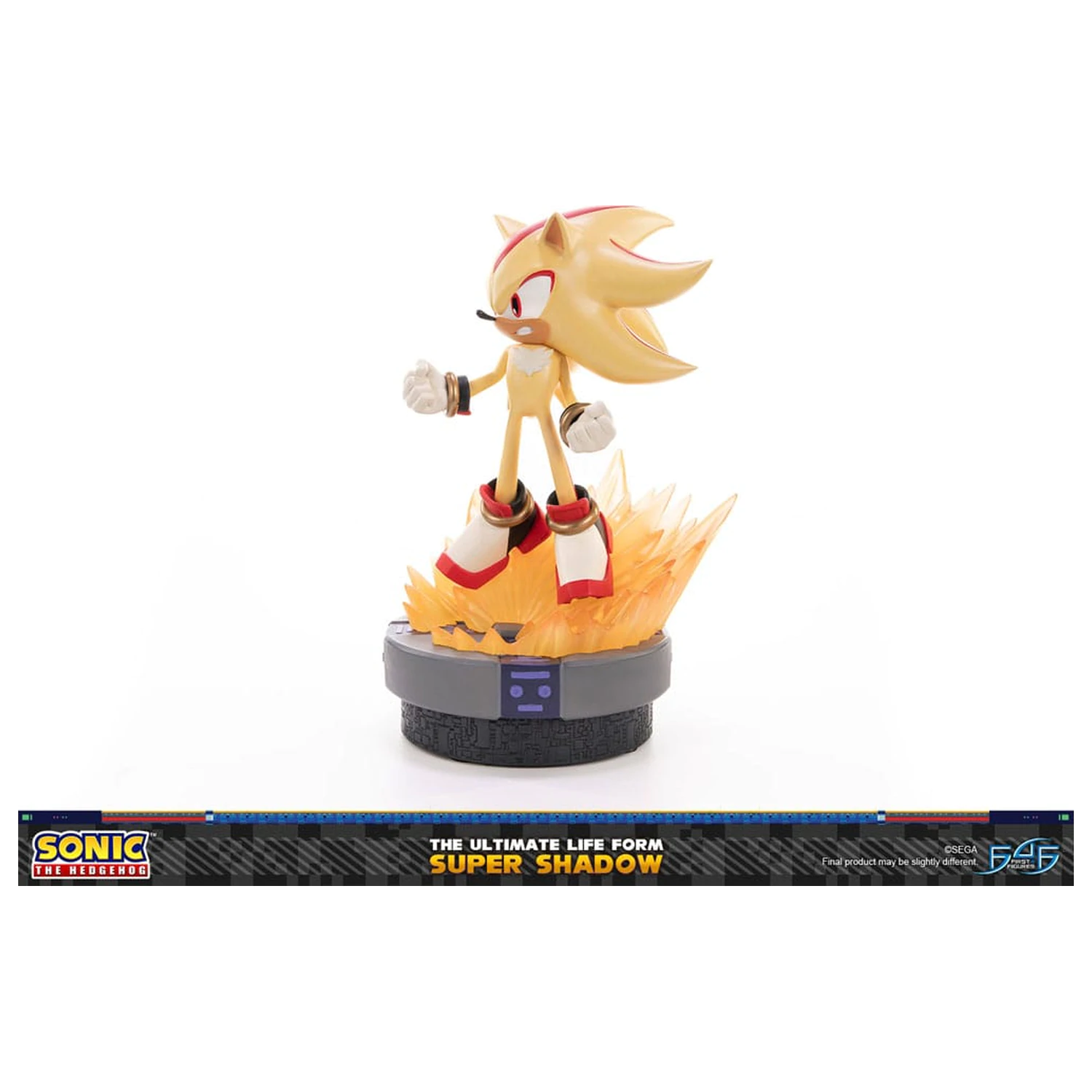 Sonic the Hedgehog The Ultimate Life Form szobor figura Super Shadow Standard Edition 32 cm termékfotó