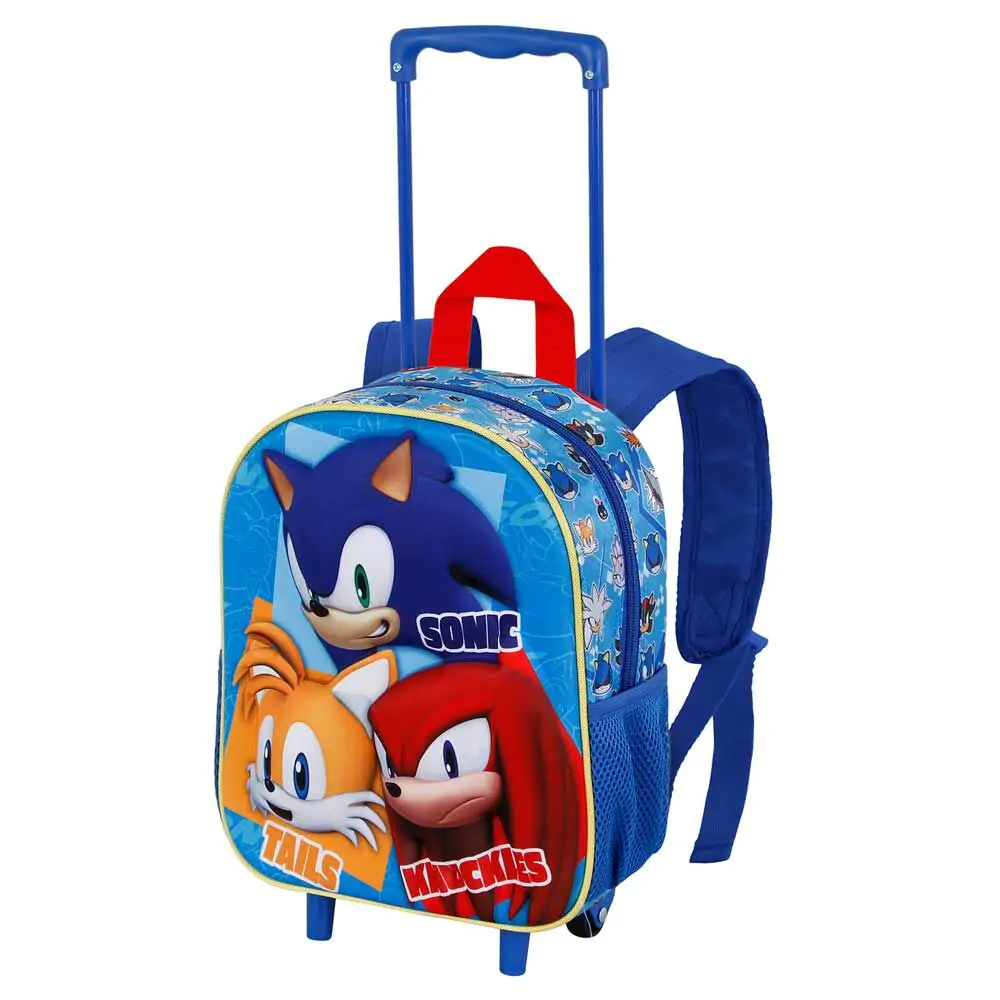 Sonic the Hedgehog Trio 3D gurulós táska 31cm termékfotó