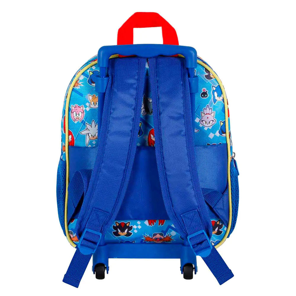 Sonic the Hedgehog Trio 3D gurulós táska 31cm termékfotó