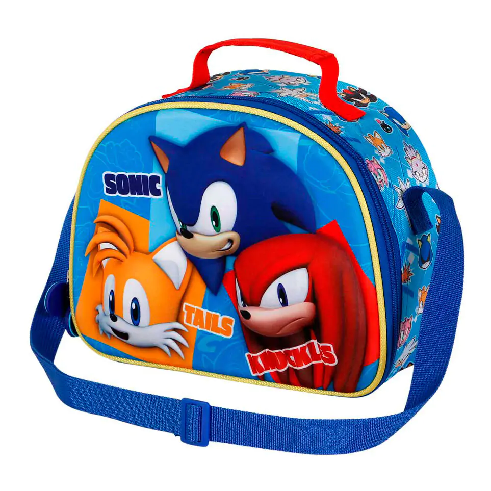 Sonic the Hedgehog Trio 3D uzsonnás táska termékfotó