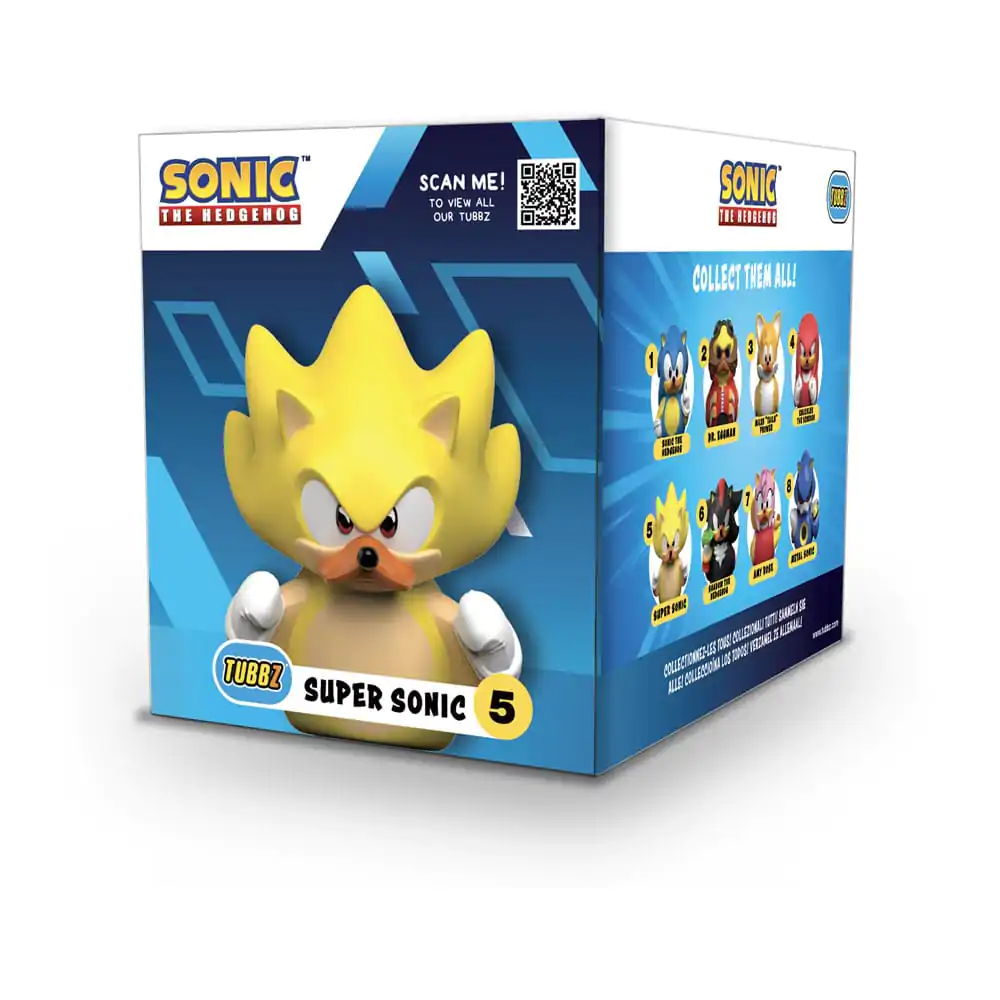 Sonic - The Hedgehog Tubbz Super Sonic Boxed Edition PVC figura 10 cm termékfotó