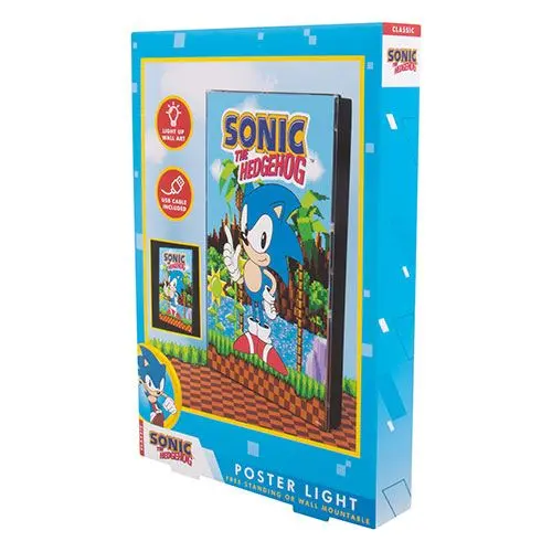 Sonic the Hedgehog világító poszter termékfotó