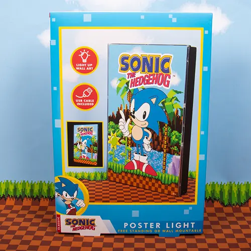 Sonic the Hedgehog világító poszter termékfotó