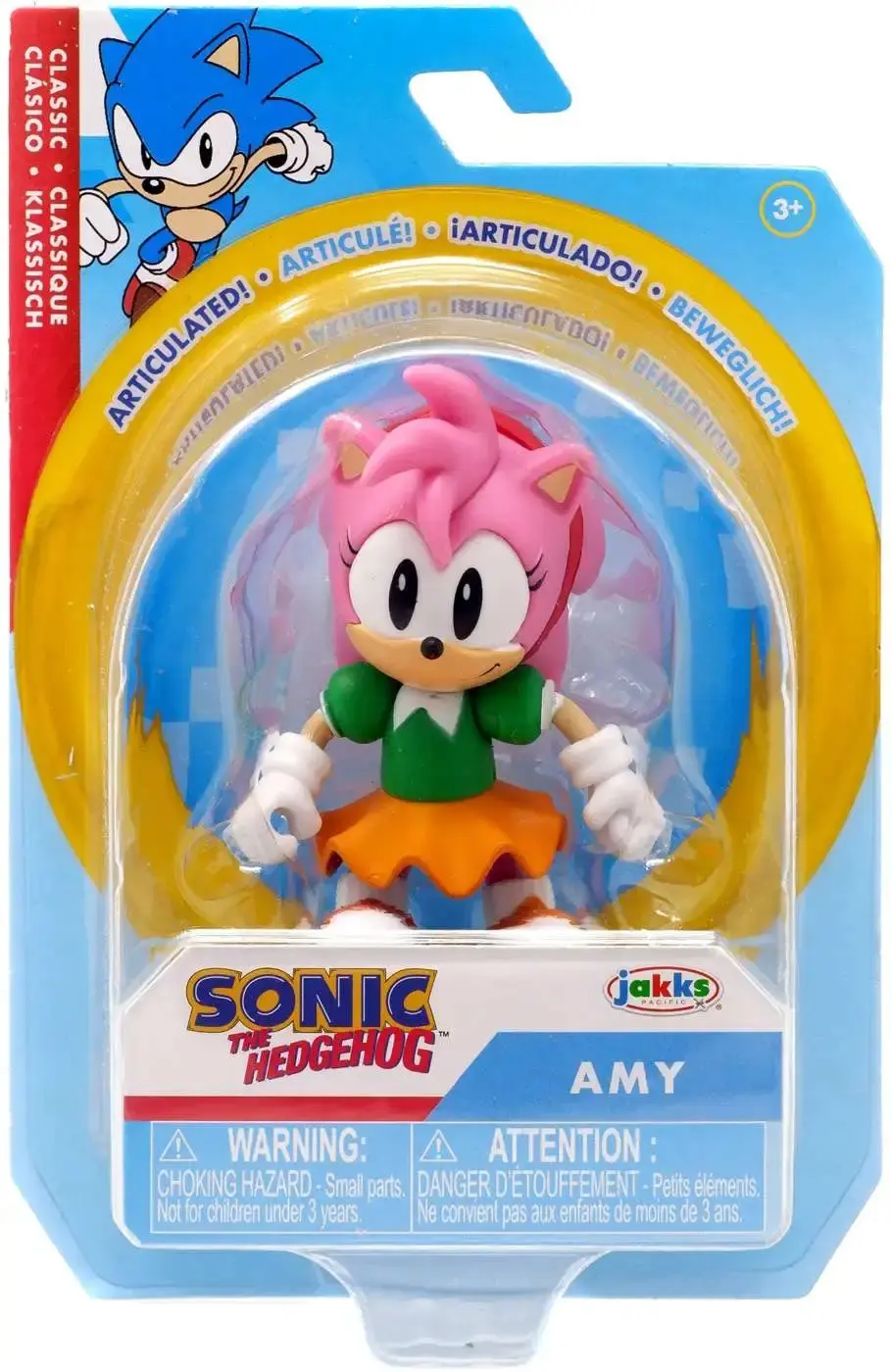 Sonic the Hedgehog Wave 7 Amy figura 6 cm termékfotó