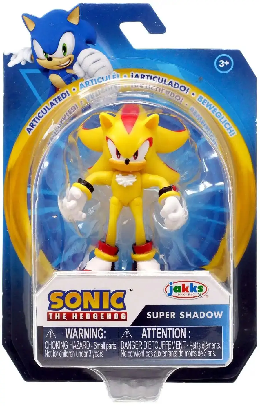 Sonic the Hedgehog Wave 7 Super Shadow figura 6 cm termékfotó
