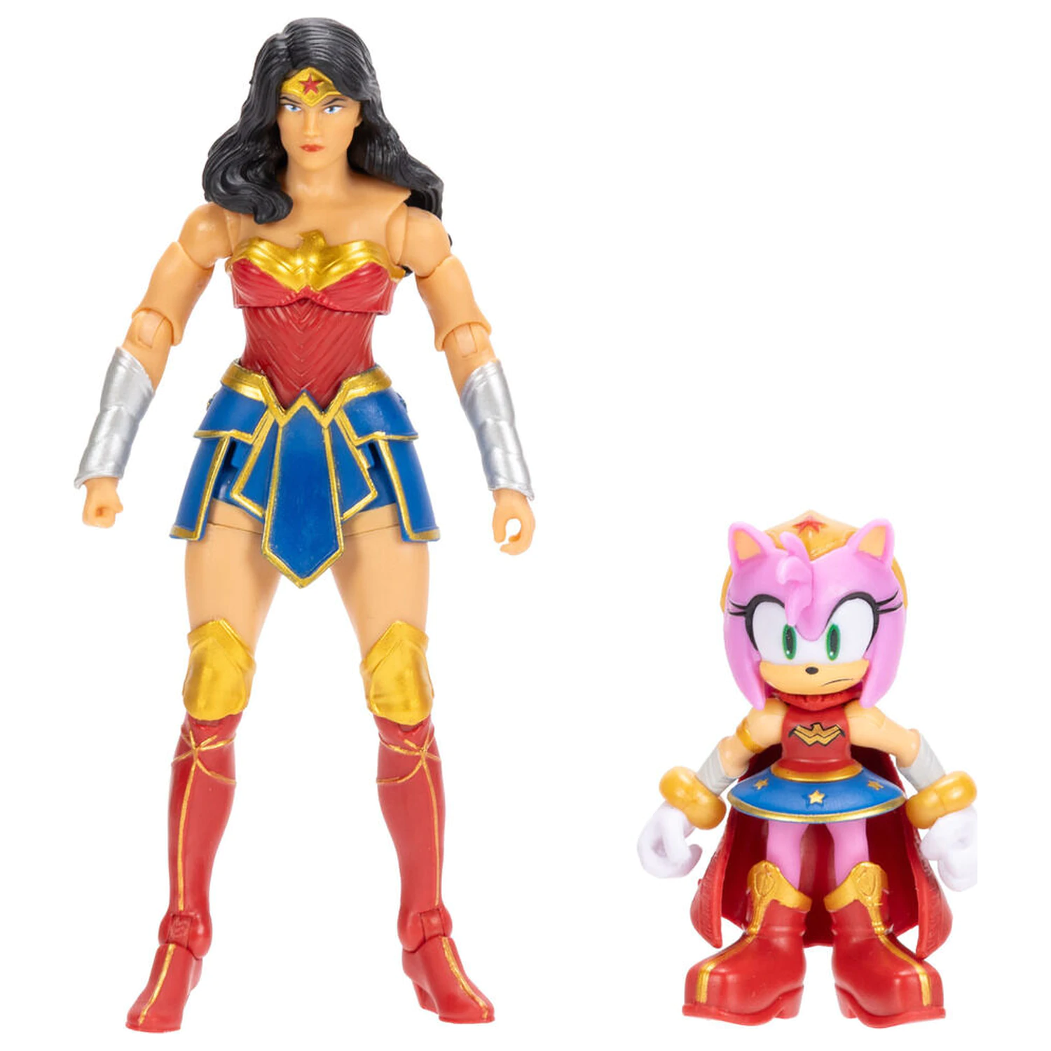 Sonic The Hedgehog x Dc Comics Amy & Wonder Woman figura termékfotó