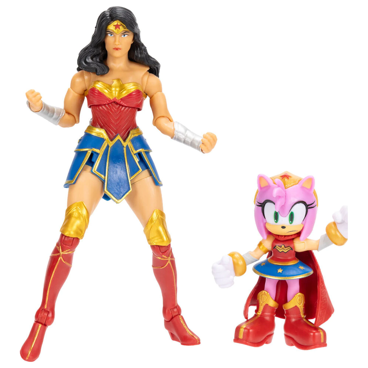 Sonic The Hedgehog x Dc Comics Amy & Wonder Woman figura termékfotó