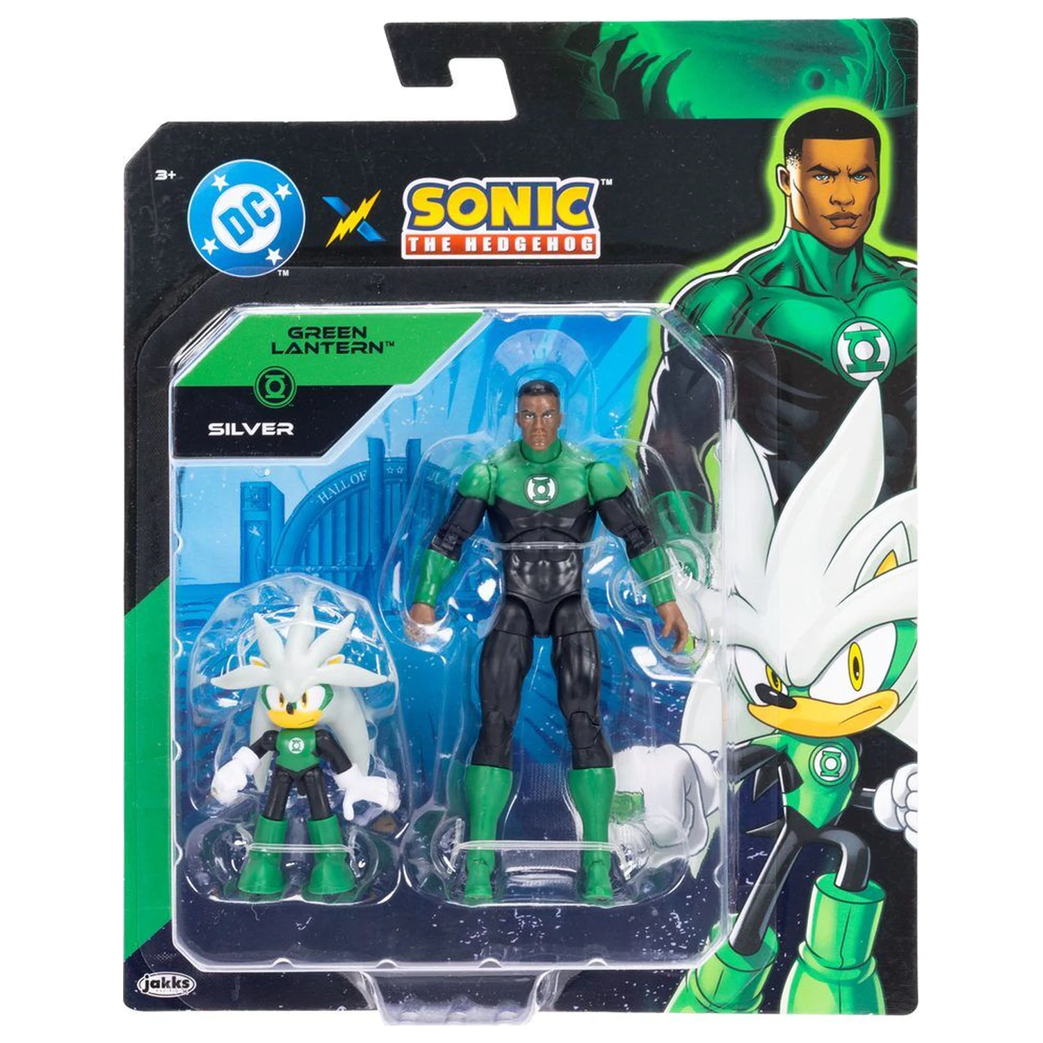 Sonic The Hedgehog x Dc Comics Silver & Green Lantern figura termékfotó