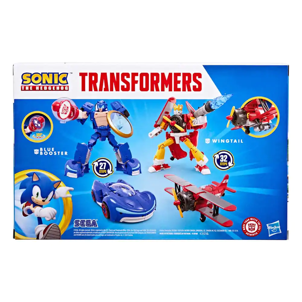 Sonic the Hedgehog x Transformers Wingtail & Blue Booster akciófigurák 13 cm termékfotó