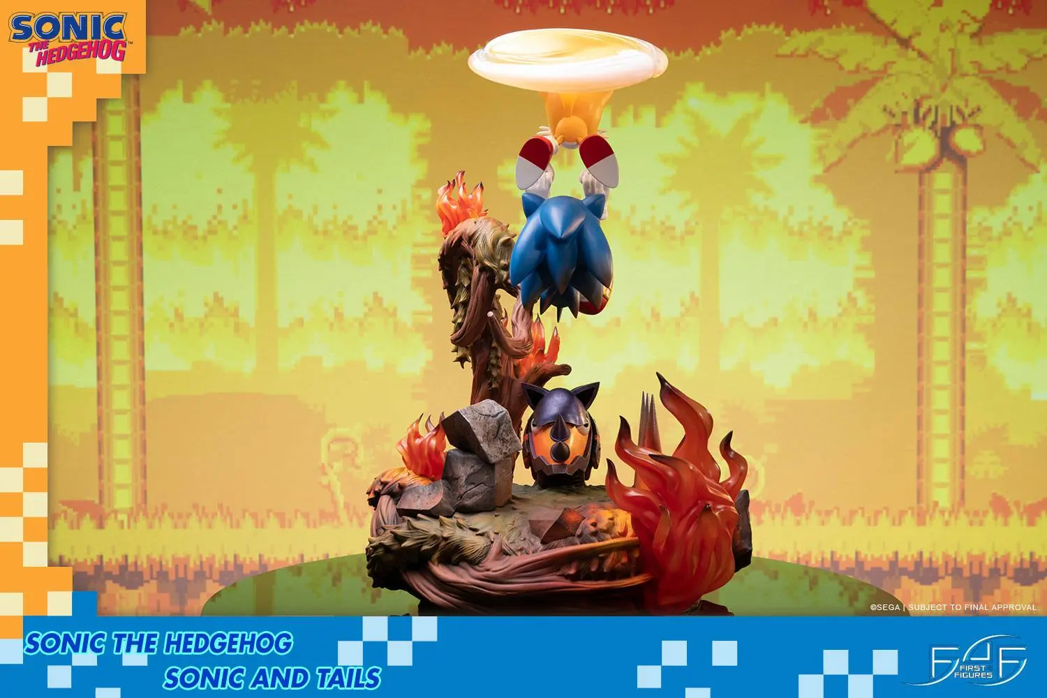 Sonic the HedgehogSonic &amp; Tails szobor figura 51 cm termékfotó