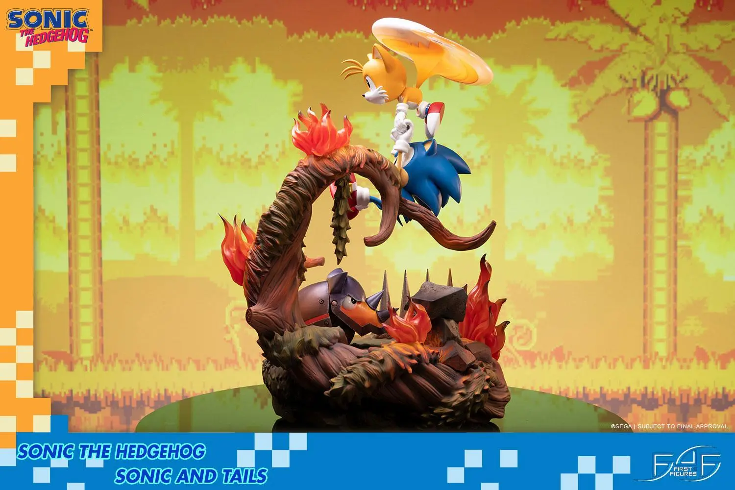 Sonic the HedgehogSonic &amp; Tails szobor figura 51 cm termékfotó