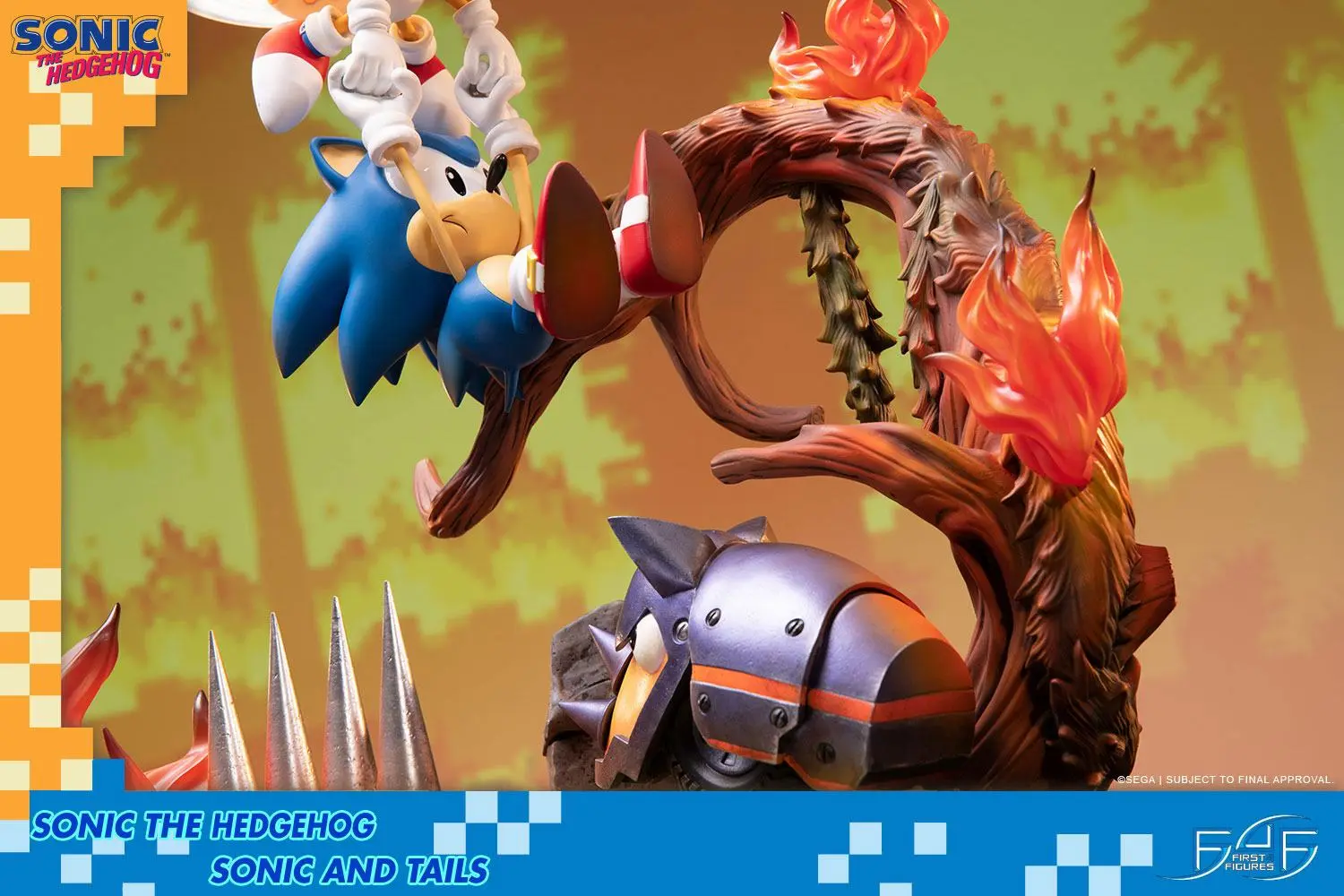 Sonic the HedgehogSonic &amp; Tails szobor figura 51 cm termékfotó