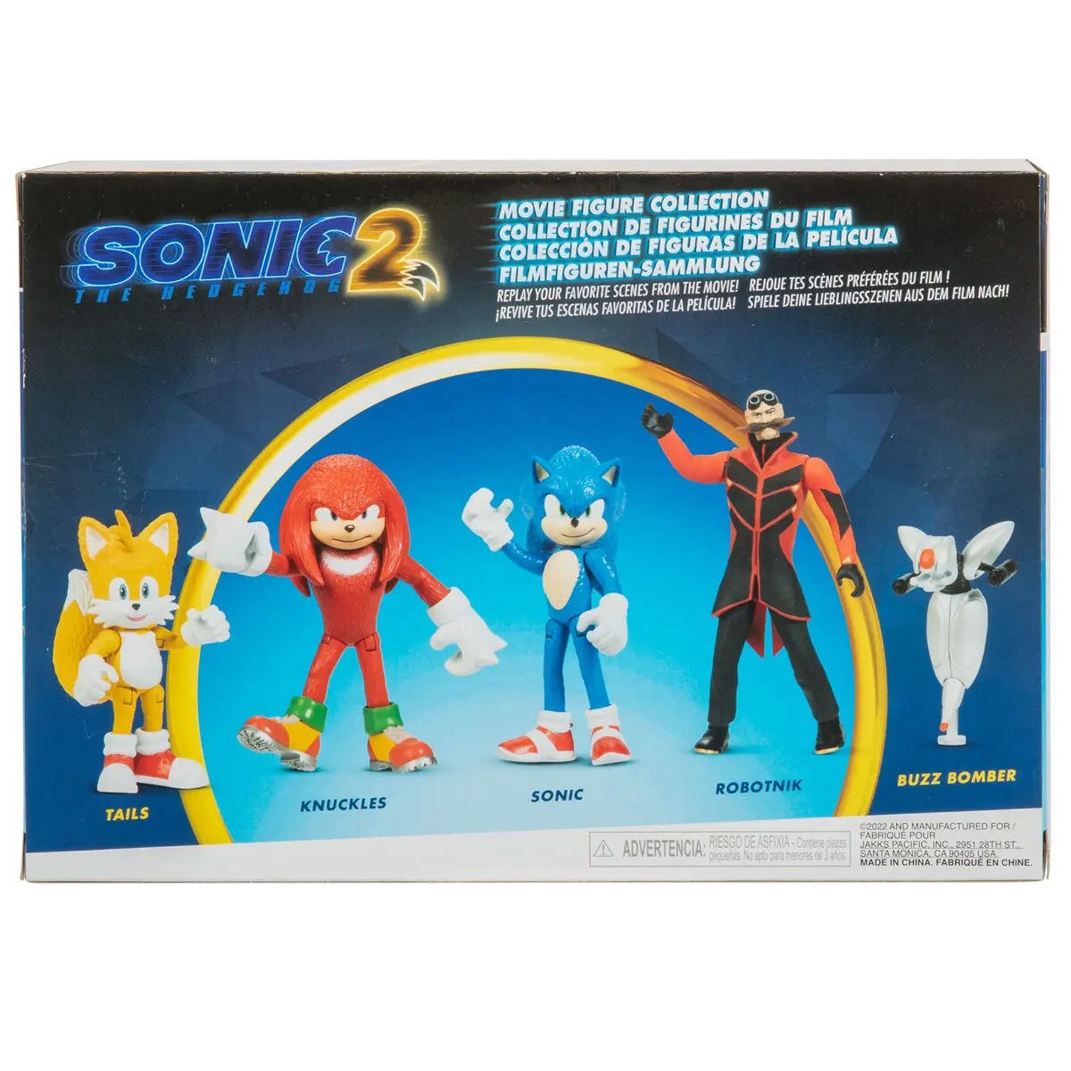 Sonic The Hedgehog Sonic 2 5db-os figura csomag 6cm termékfotó