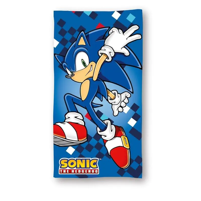 Sonic the Hedheghog mikroszálas strand törölköző termékfotó