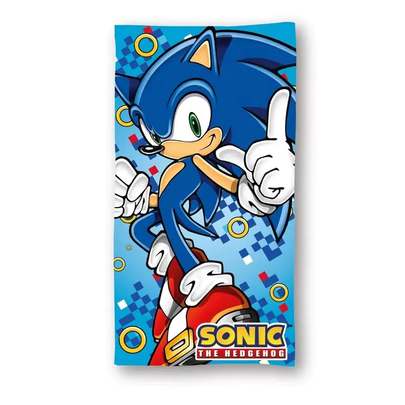 Sonic the Hedheghog mikroszálas strand törölköző termékfotó